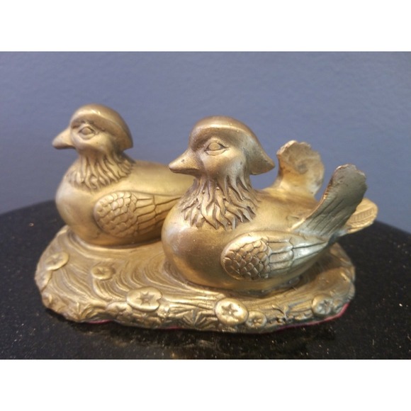 Other - Sculpture bronze Collectibles Retro Crafts Decoration handcraft -mandarin duck